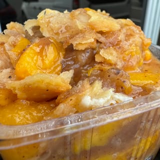 Peach cobbler
